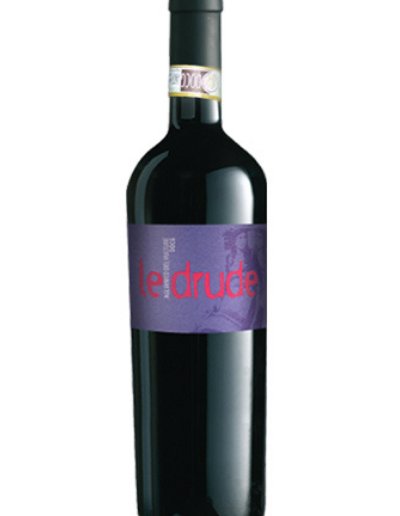 una bottiglia di Aglianico del Vulture vino rosso Le Drude al Ristorante Mangio Roma